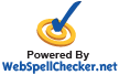 Powered By WebSpellChecker.net